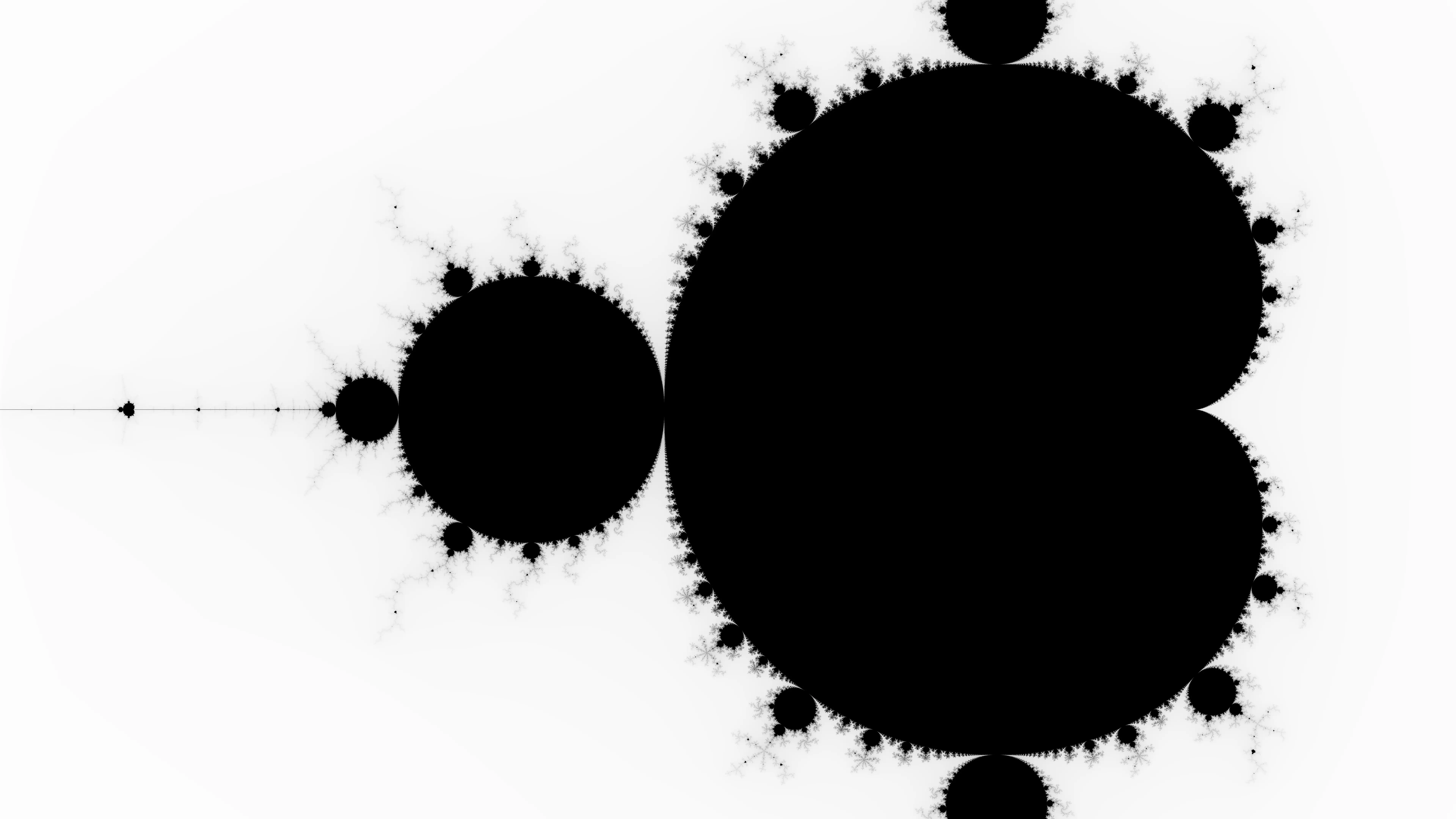 BW mandelbrot set